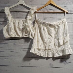 7 for all Mankind top and skirt